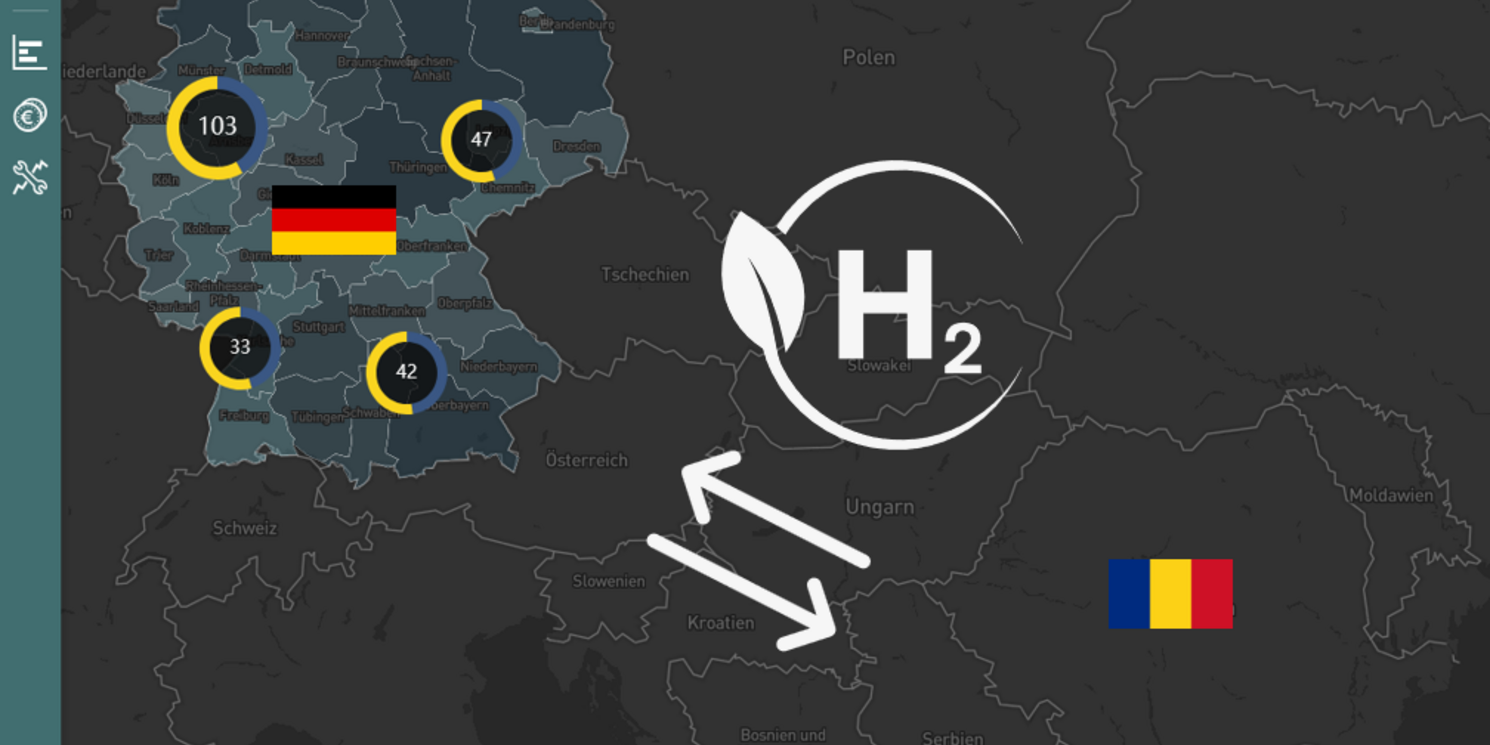 HySEE Projektübersicht: Wasserstoffpotenziale und länderübergreifende Synergien zwischen Südost- und Mitteleuropa