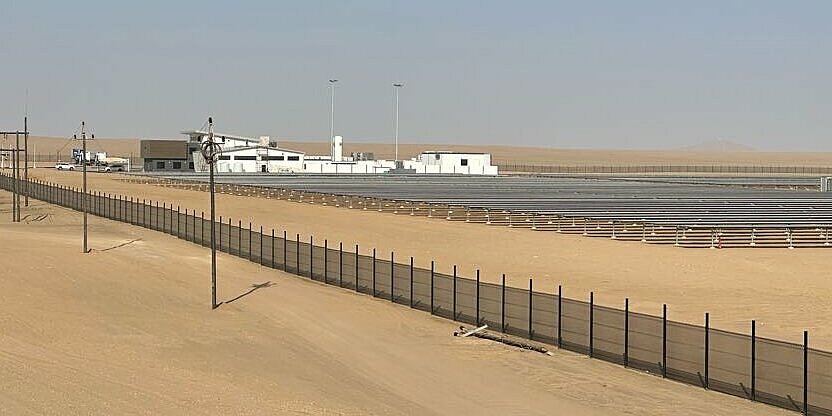 Photovoltaik-Park zur Produktion von grünem Wasserstoff und Ammoniak von Cleanenergy.